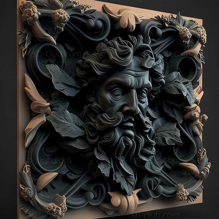 3D model Baroque (STL)